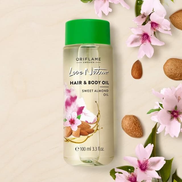 Love Nature Hair & Body Oil Sweet Almond Oil